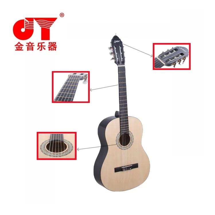 China factory wholesale basswood top classical guitar