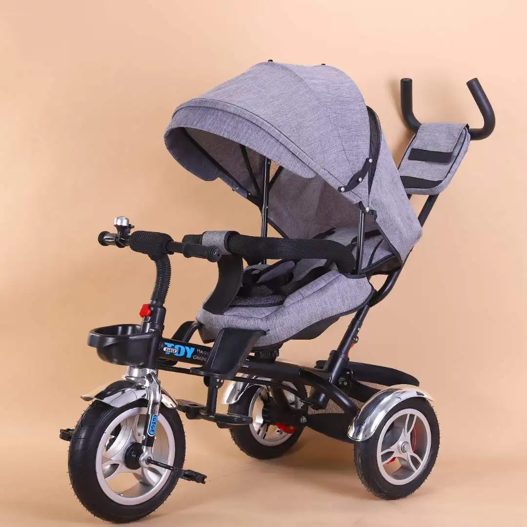 Wholesale girls baby tricycle china/4 in 1 baby trike bike for kids and children/ stroller trike baby tricycle with push handle