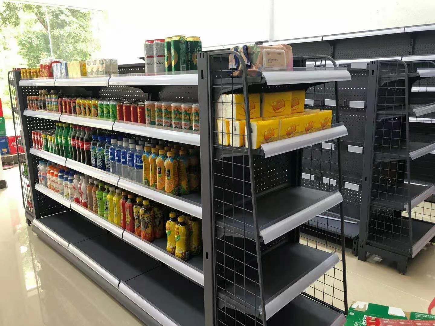 Оптовая продажа коммерческих гондольных стеллажей розничный магазин продуктовый стеллажи
