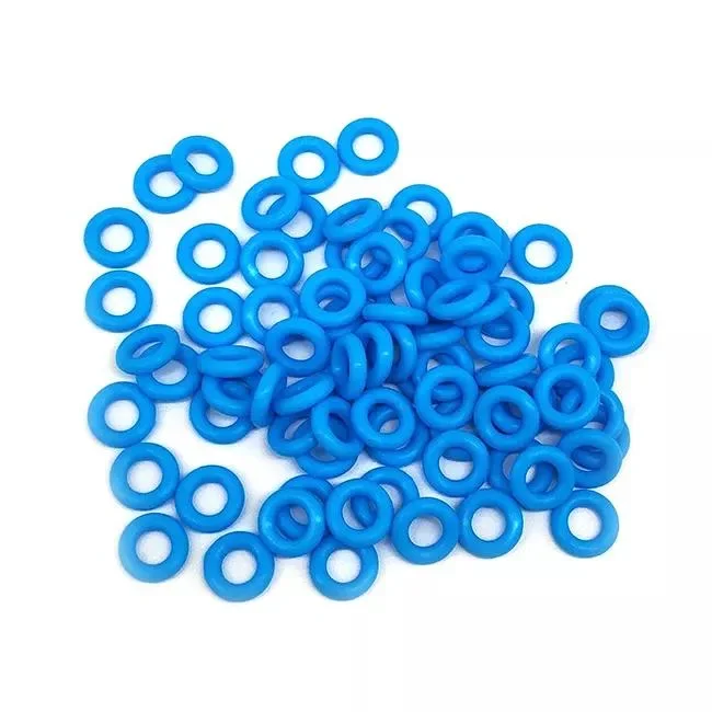 5mm 5.5mm 6mm 6.5mm*1mm Customized Size Sealing Blue O-Ring NBR Silicone Rubber Seal for Industry Hardware