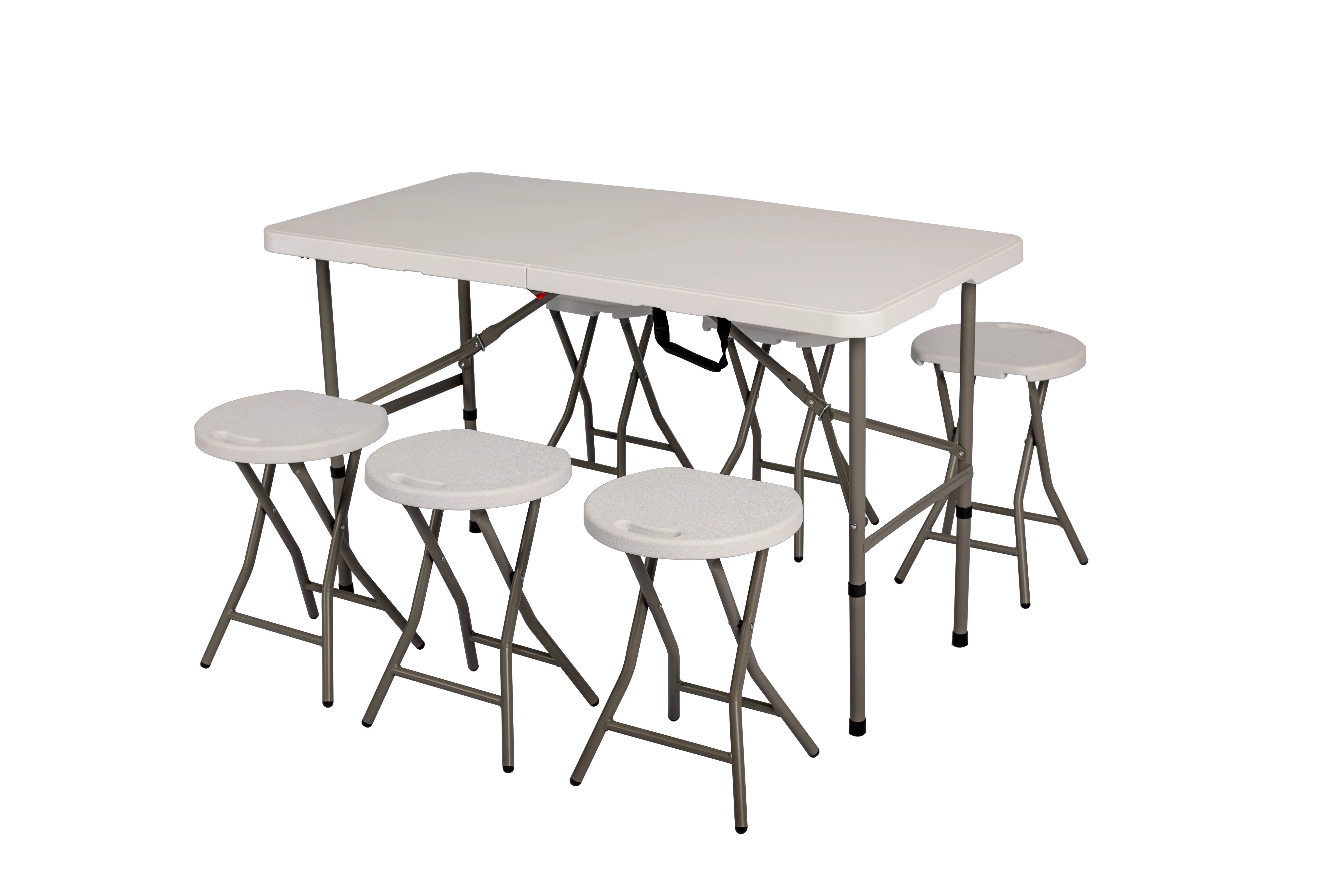 Portable Outdoor Small Round With Metal Legs Lightweight Folding Stool