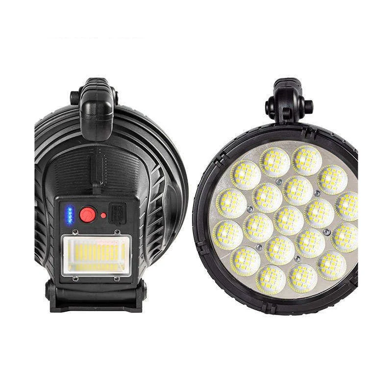 New Rechargeable Spotlight Power Bank Handle Emergency Lantern Led Searchlight for Hunting Vintage