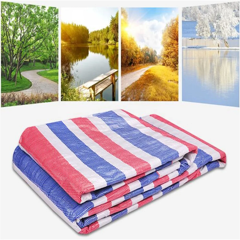 Good price 100% waterproof PP/PE stripe tarpaulin Blue Tarp Car Covers Truck Train Fabric Woven Material Pe Tarpaulin