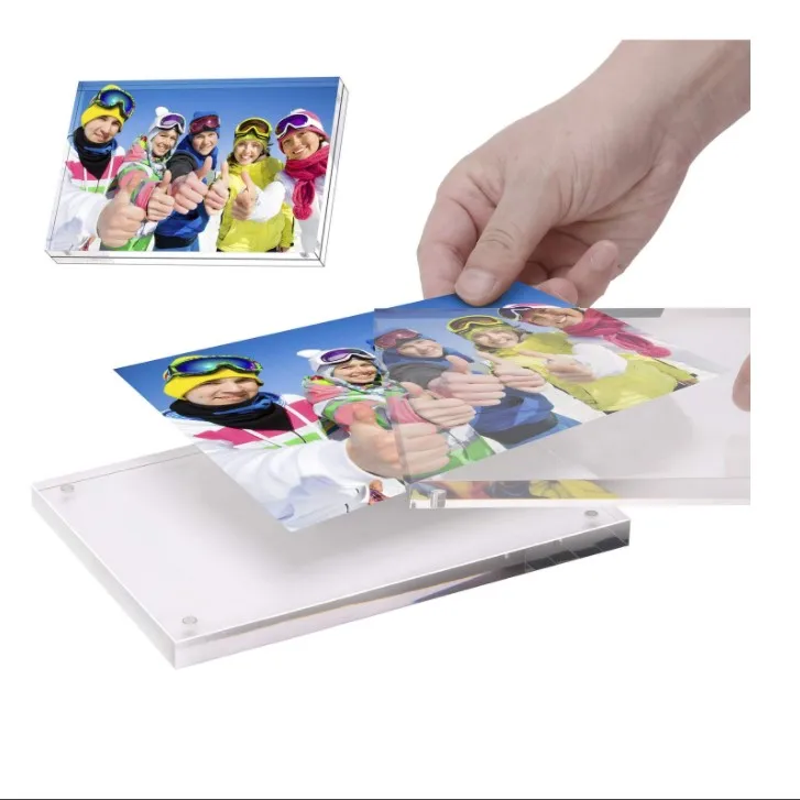 
custom promotion acrylic magnetic photo frame 