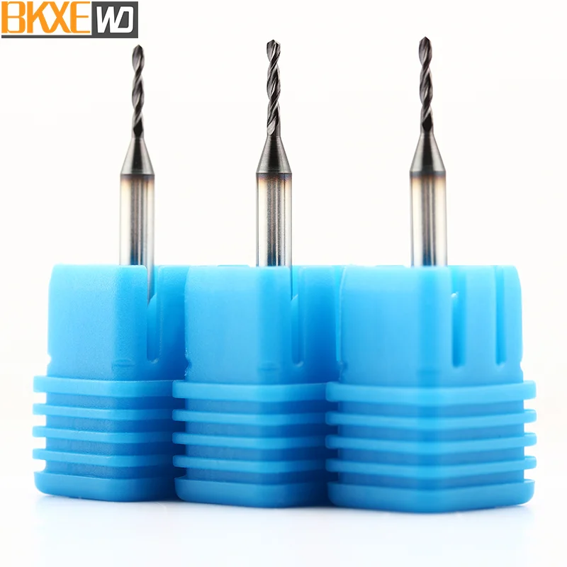 BKXE 3.175 Shank Carbide Steel Micro Carbide Aluminum Cutting End Mill Drill Bit Tungsten CNC Bits
