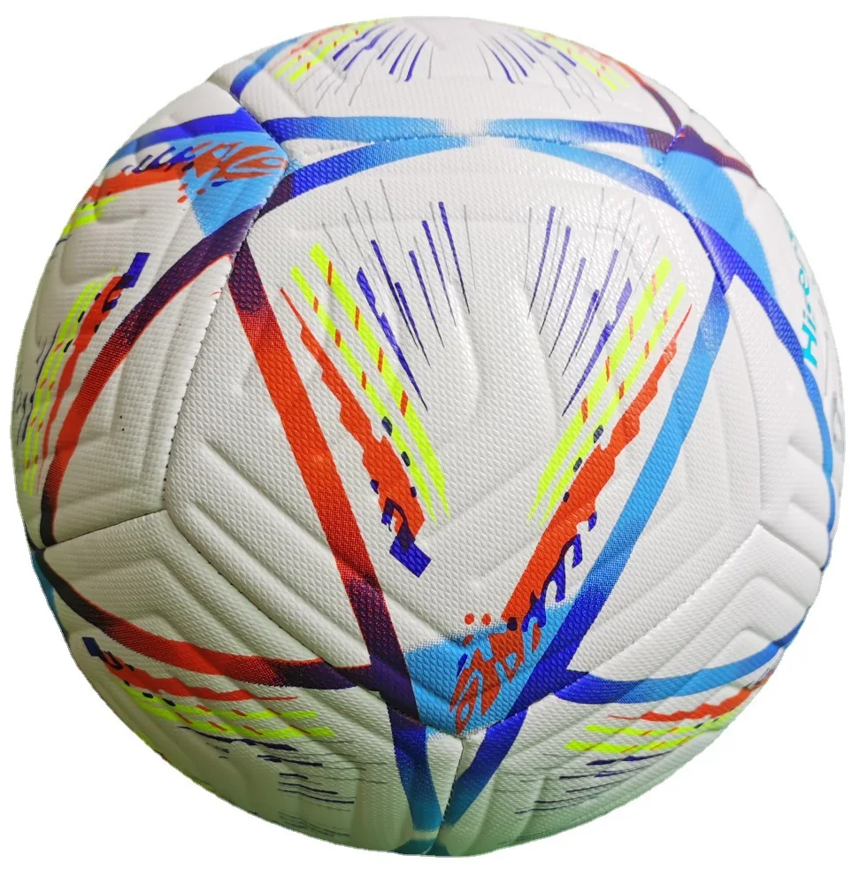 Official Size Can Be Customized Wholeswith LOGO Printing Football Training Pvc Leather Composite Heat Bonded