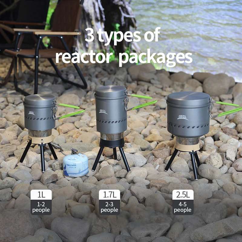 NEWMAJOR 1L 1.7L 2.5L Outdoor picnic integrated stove camping outdoor air windproof portable reactor heating stove