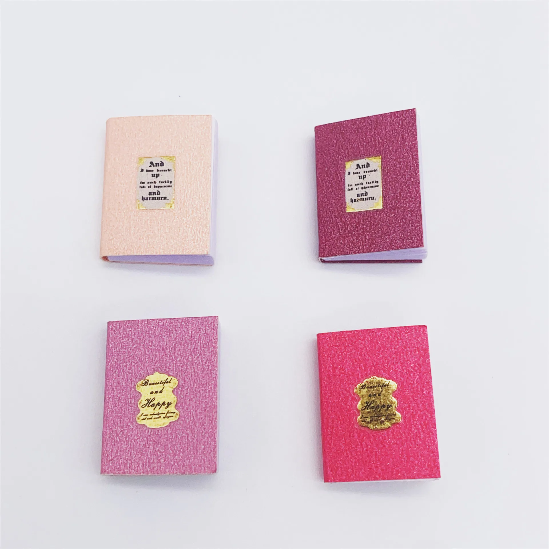 new product 2024 Dollhouse12 Mini pocket ins Classic color book doll house accessories model BJD shooting props,dollhouse toys