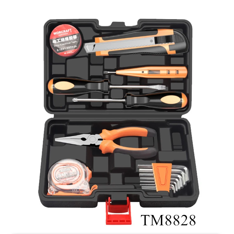 15PCS Cheap Household Combination Repair Combo Tool Box Hand Hardware Common  Tool Kit