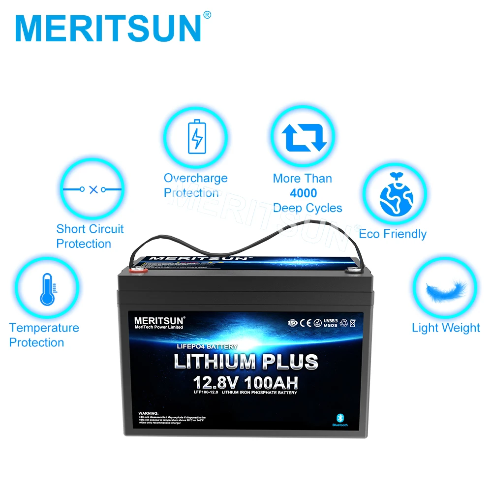 2023 MeritSun New Product Solar Lifepo4 150ah 12v 24V Lifepo4 Battery Pack
