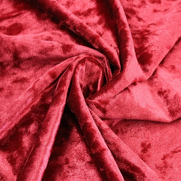 Eco-friendly Crushed Velvet Fabric 0.5mm Pile Height Spandex Korea Velvet From China