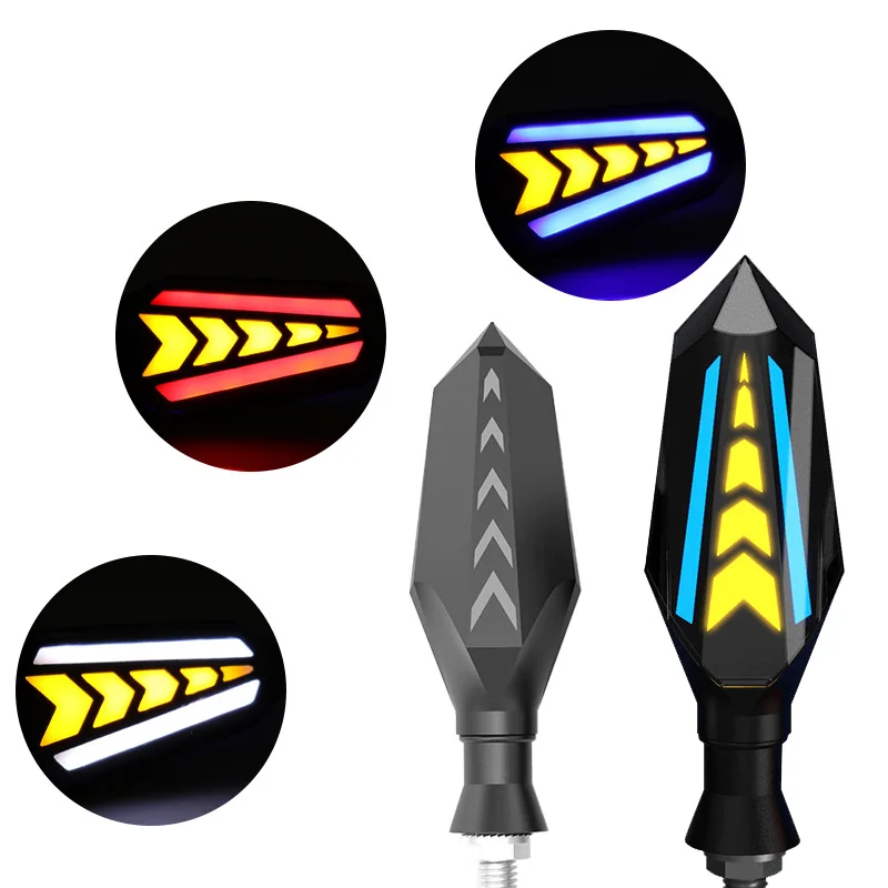 DC12V 6W Motorbike Bicycle Scooters Led Sequential Flowing Brake Indicator Light Turn Signal DRL led motorcycle led lights