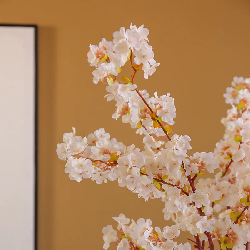 Simulation cherry tree encryption wedding decoration silk flower cherry blossom arch potted cherry branches wholesale festival