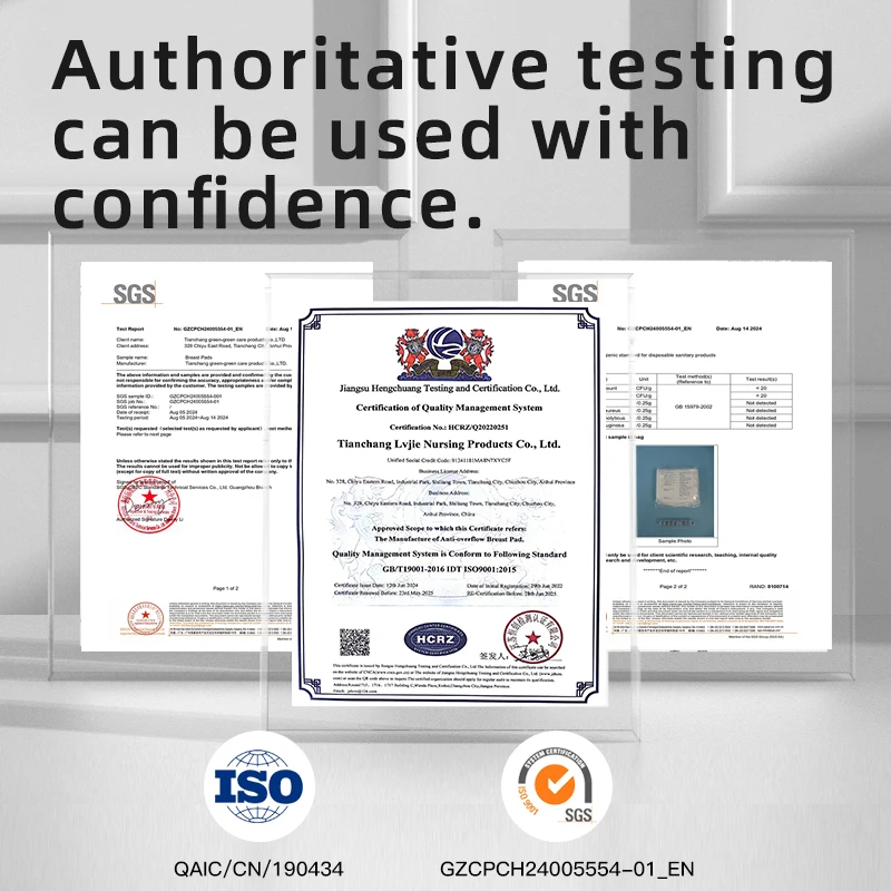 The low-priced breathable, soft, comfortable, Disposable breast pads White translucent outer film