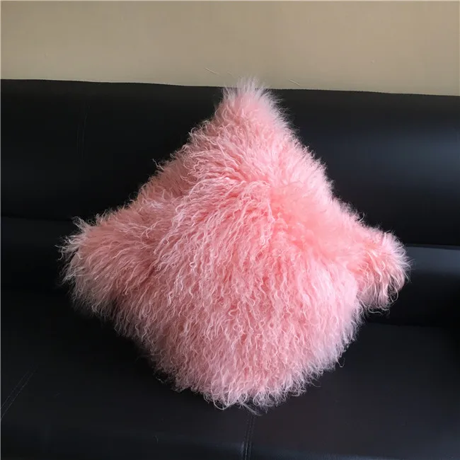 different Luxurious Sheep Skin Cushion Cover