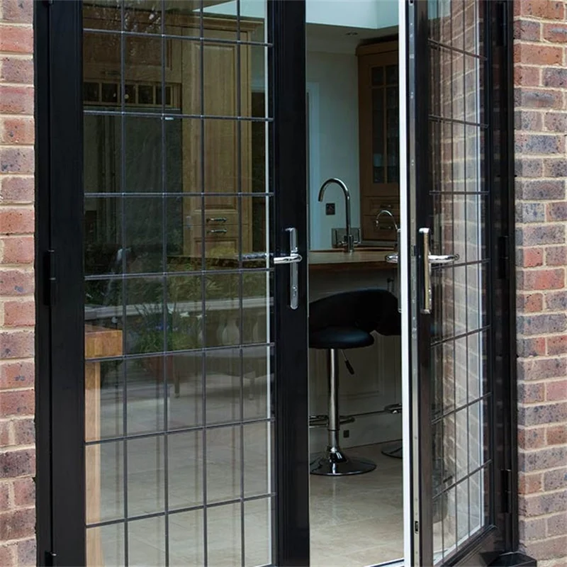 Black Aluminum Metal Framed Interi French Door Manufacturer sliding Doors Interior Front French Door