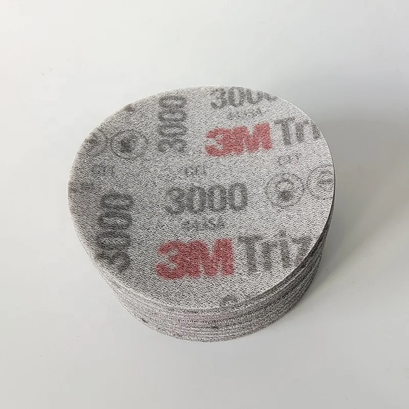 3M 02087 Trizact пенопластовый диск задняя флокирующая губка Сухой шлифовальный наждачная бумага ремонт краски автомобиля 3000 сетка Грит 75 мм 3 дюйма