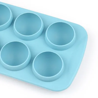 8-Hole Silicone Ice Mold Semicircular Ice - Mesh Ice Hockey Mold