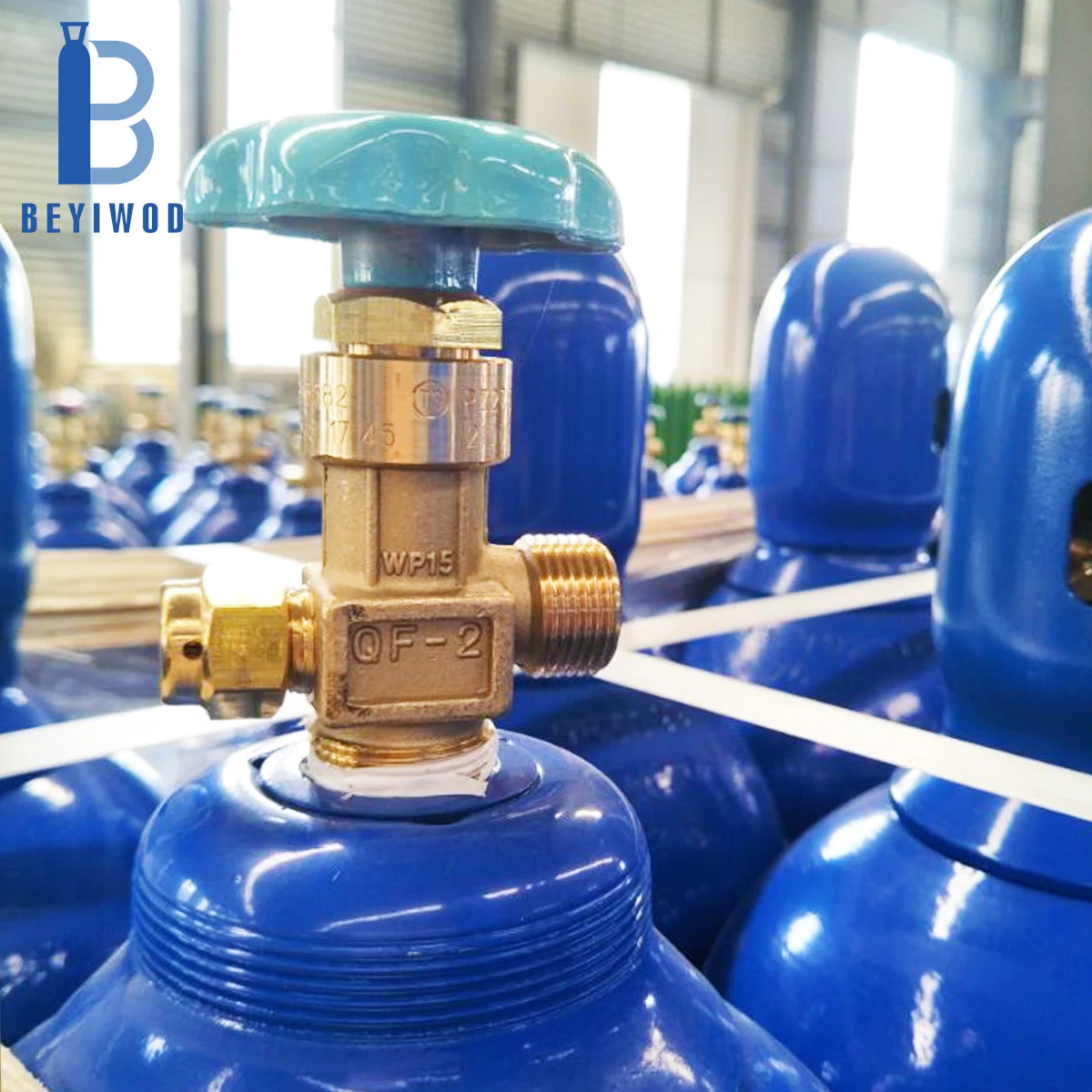 150bar D type oxygen gas cylinder 6m3 40L steel medical oxygen cylinder