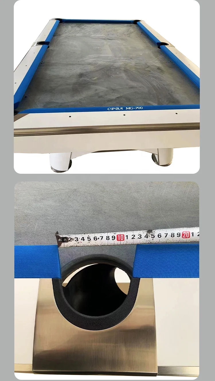 Professional 9 foot pool table with rubber pocket for sale