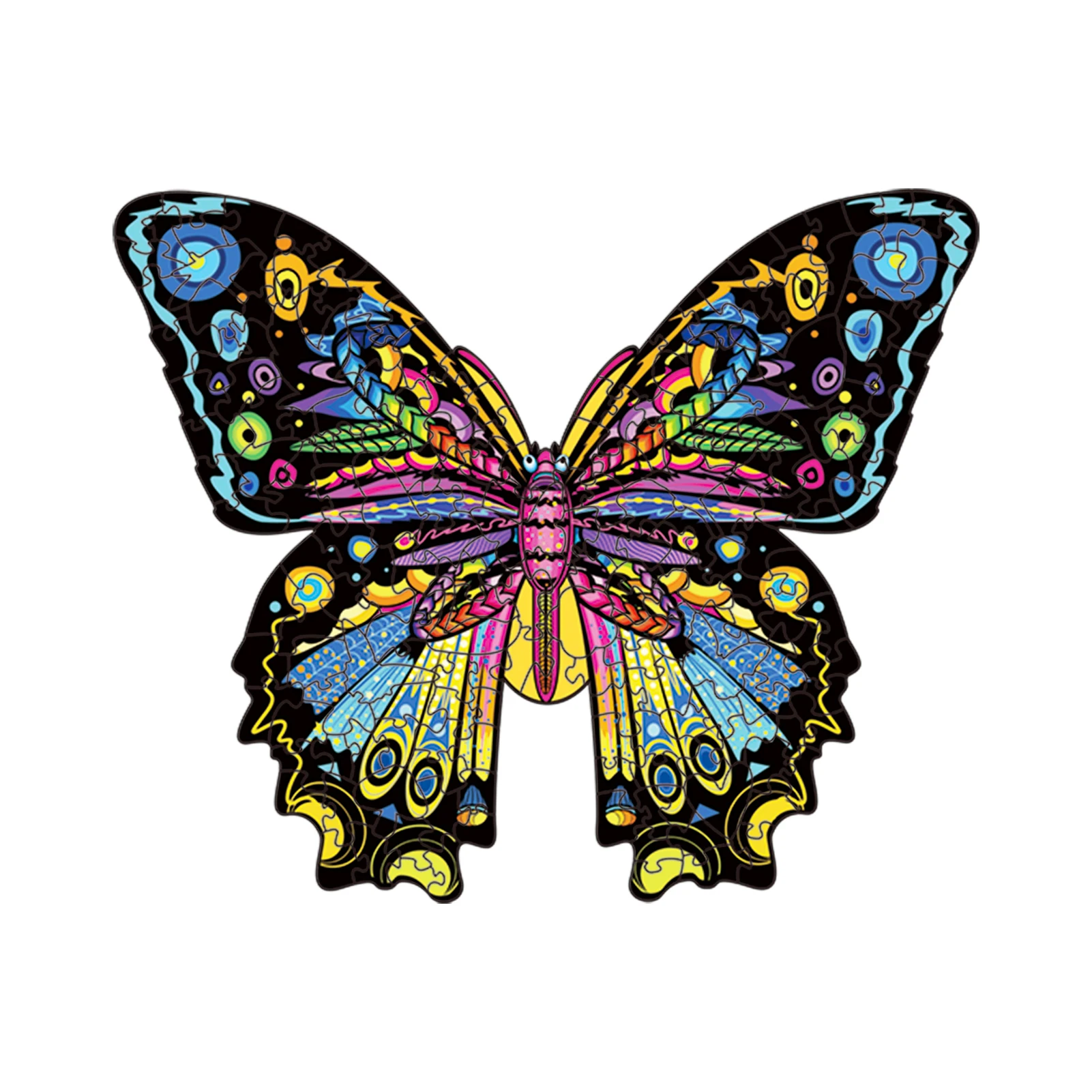 
high quality brain teasers 3d intelligent toys animal butterfly fish cat wooden puzzle 