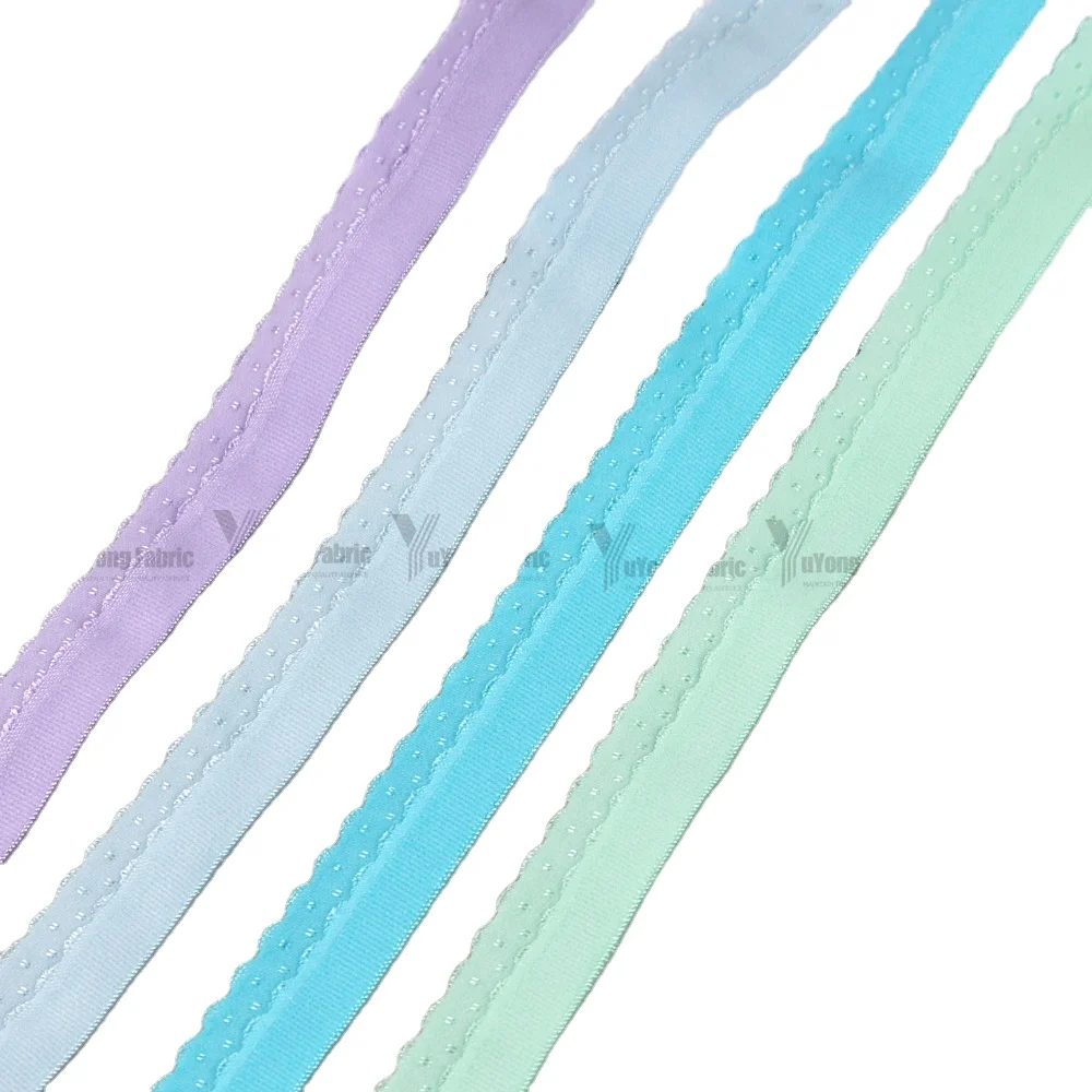 Подгонянная нейлоновая матовая Складная лента на заказ тканая 5/8 16 мм 20 мм сложенная эластичная лента