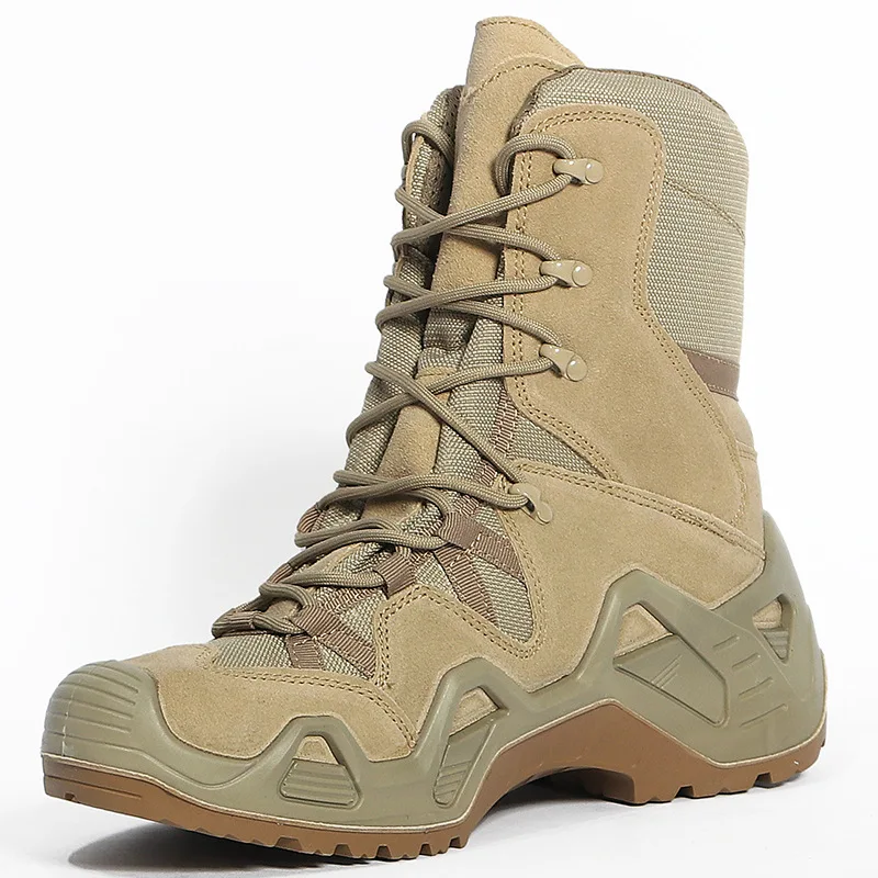 Manufacturers Wholesale Cowhide Suede Training Boots Outdoor High-top Desert Hunting Boots