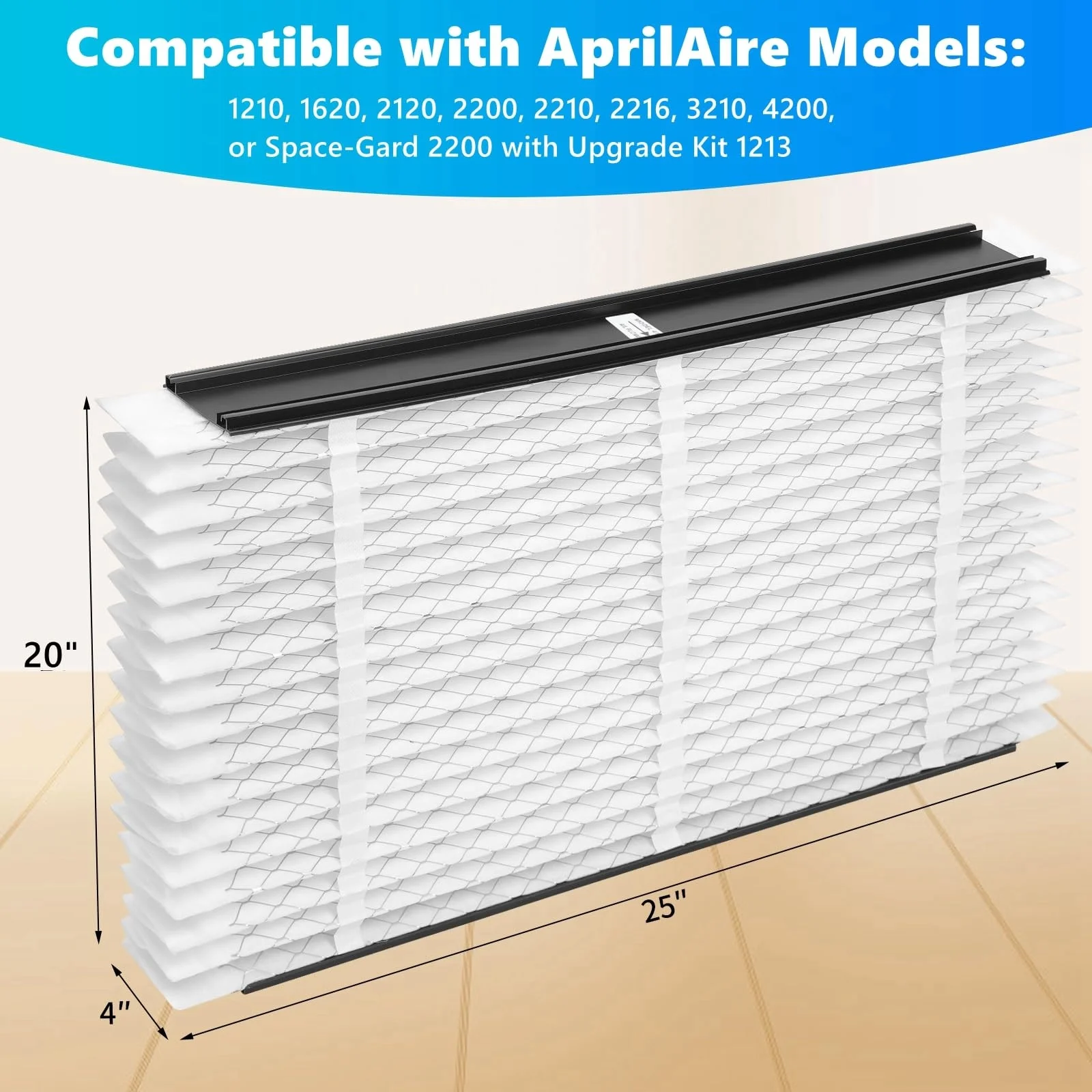213/313/413 Replacement Filter Compatible with AprilAire Air Purifier 1210, 1620, 2120, 2200, 2210, 2216, 3210, 4200
