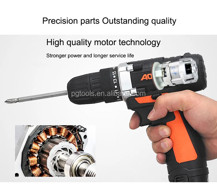 12V Rechargeable Lithium Battery Power Screw drivers Cordless Drill Multi fuction Electric Hand Drill Electric Screwdriver Kit