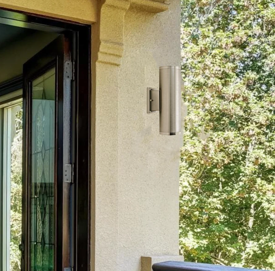 Modern Design E26 Cylinder Aluminum Led Wall Sconce Up Down Light