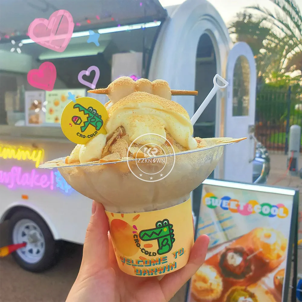 Commercial Food Van Concession Street Mobile Food Truck Cart Fast Trailer For Sale Usa Europe Outdoor Mobile Food Trailer