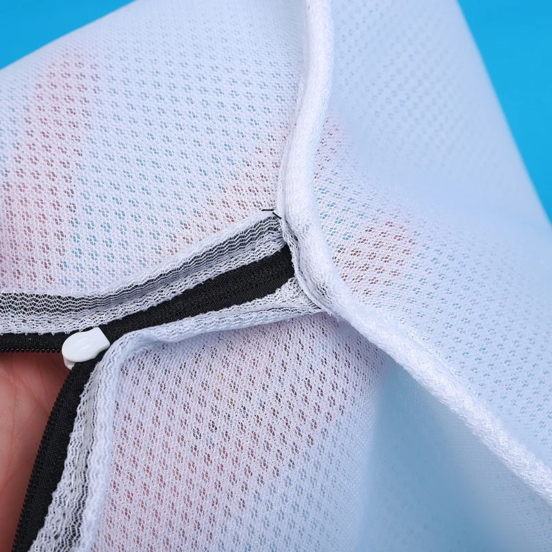 Wholesale Large Convenient Mesh Shoes Washing Bag White Color Machine Washable Shoe Laundry Bag