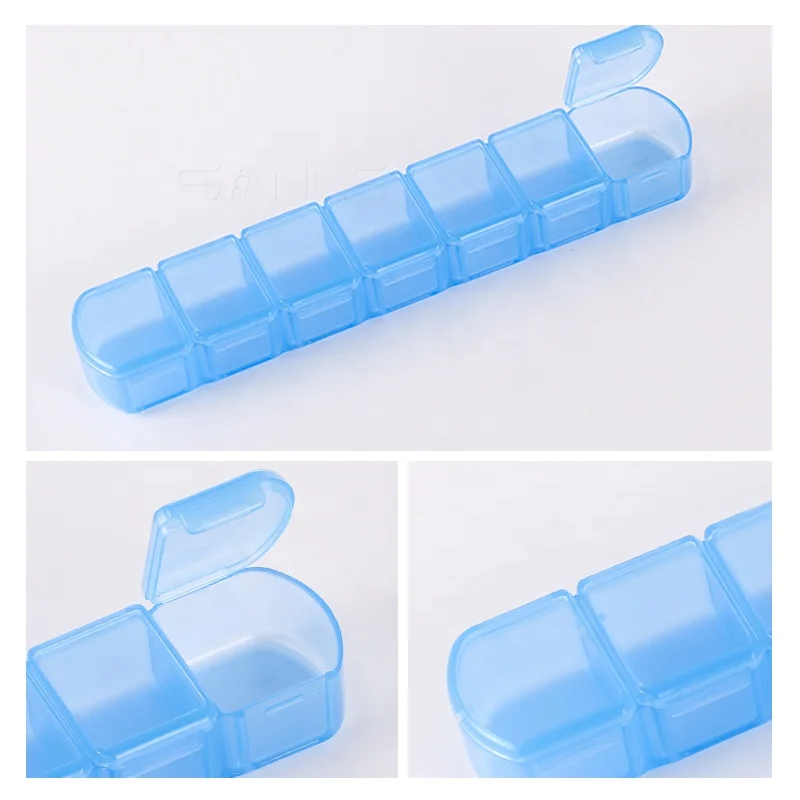 Gold Labels Child Pastillero Travel Monthly Mini Cute Pink Logo Stickers Medicines Selling Pill Box