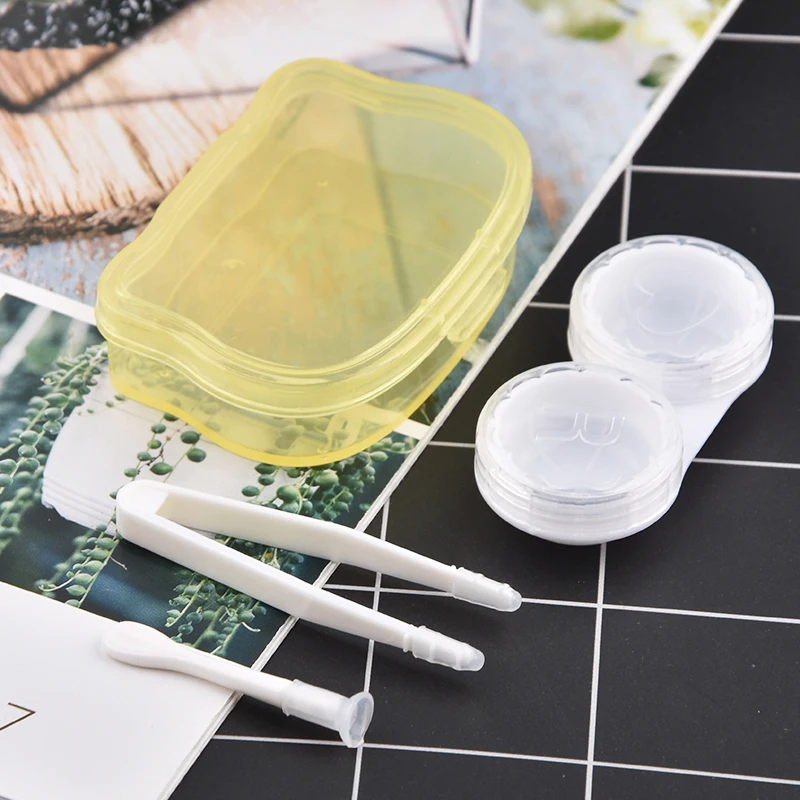 
OEM Portable Colorful Contact Lens Case cosmetic box contact lens box 