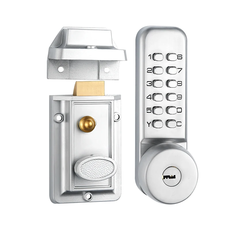 All mechanical combination lock iron door security door office door old bull lock square lock