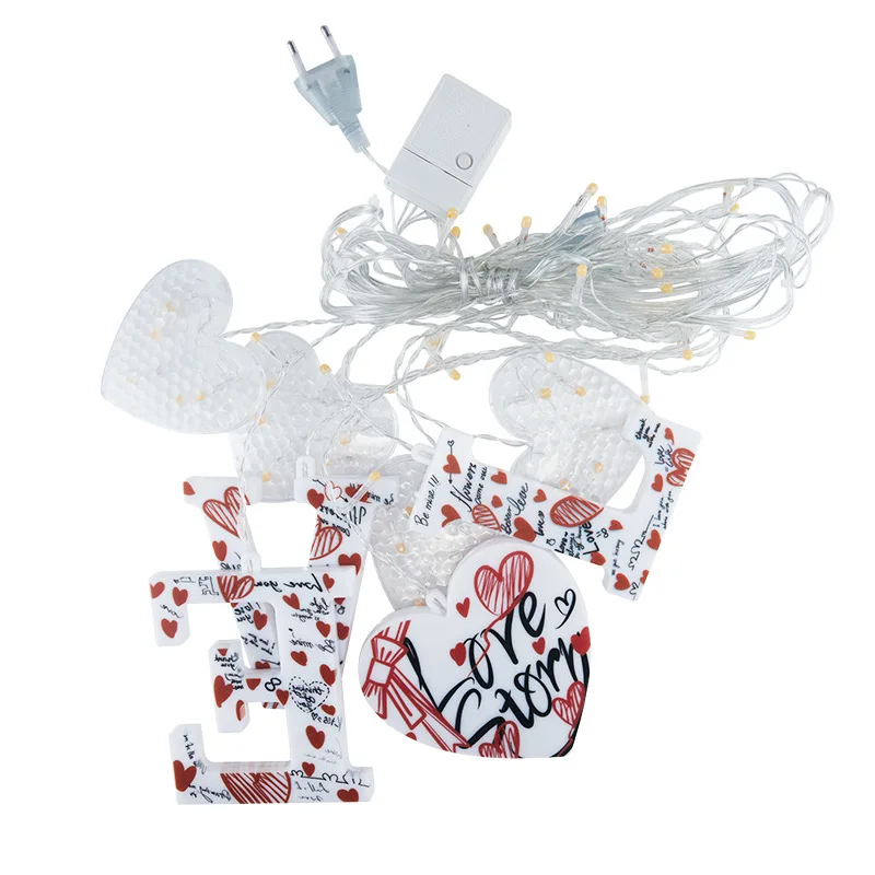 2023 Christmas Decoration Led Curtain Lights Santa Claus Snowflake Pendant String Lights for Christmas Decoration