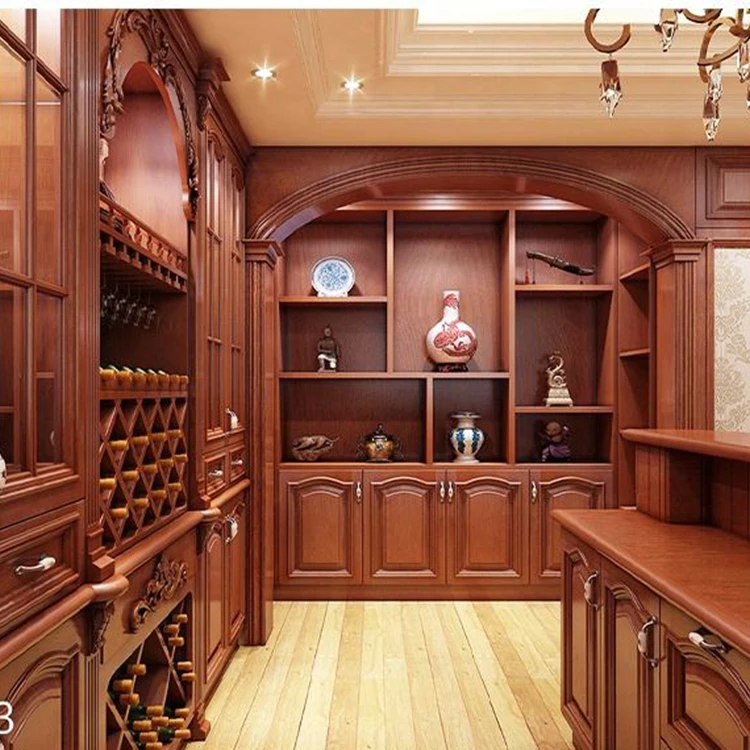 Factory direct OEM service home bar wine cabinet  home interior Antique wine vanity cabinet
