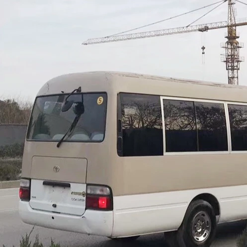 LHD Cheap 2016 Japan used good condition Toyot Coaster bus with diesel engine 30 seats white golden for seal