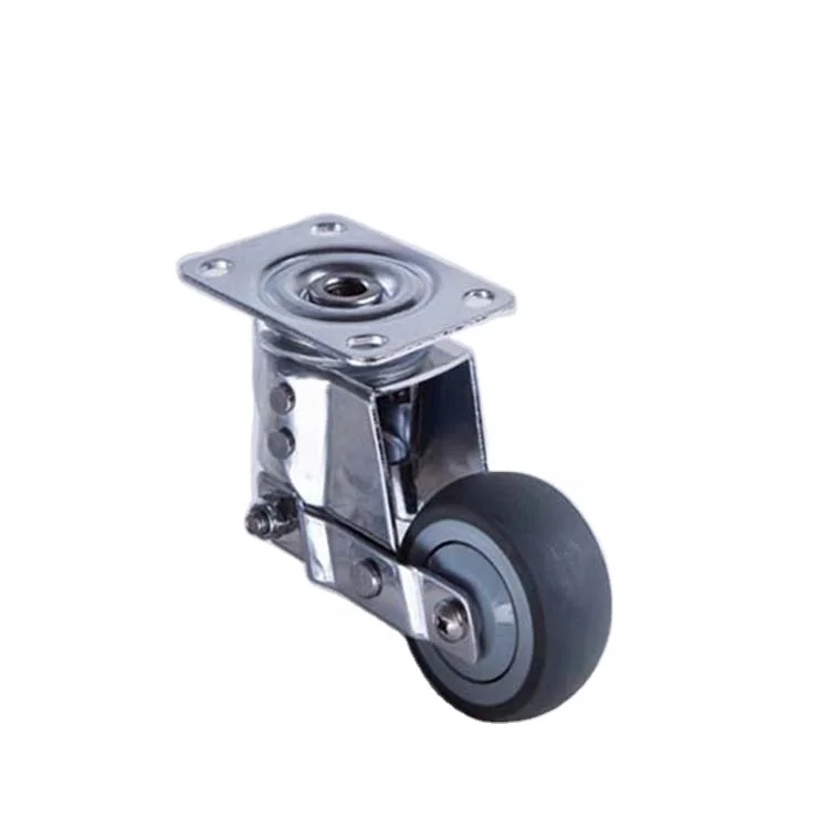 Spring Loaded shock absorbing 5Inch TPR Medical Caster Wheel