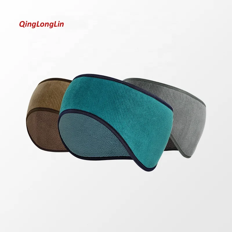 Повязка на голову QingLongLin флисовая, Мягкая Повседневная дорожная термоповязка на голову для защиты ушей