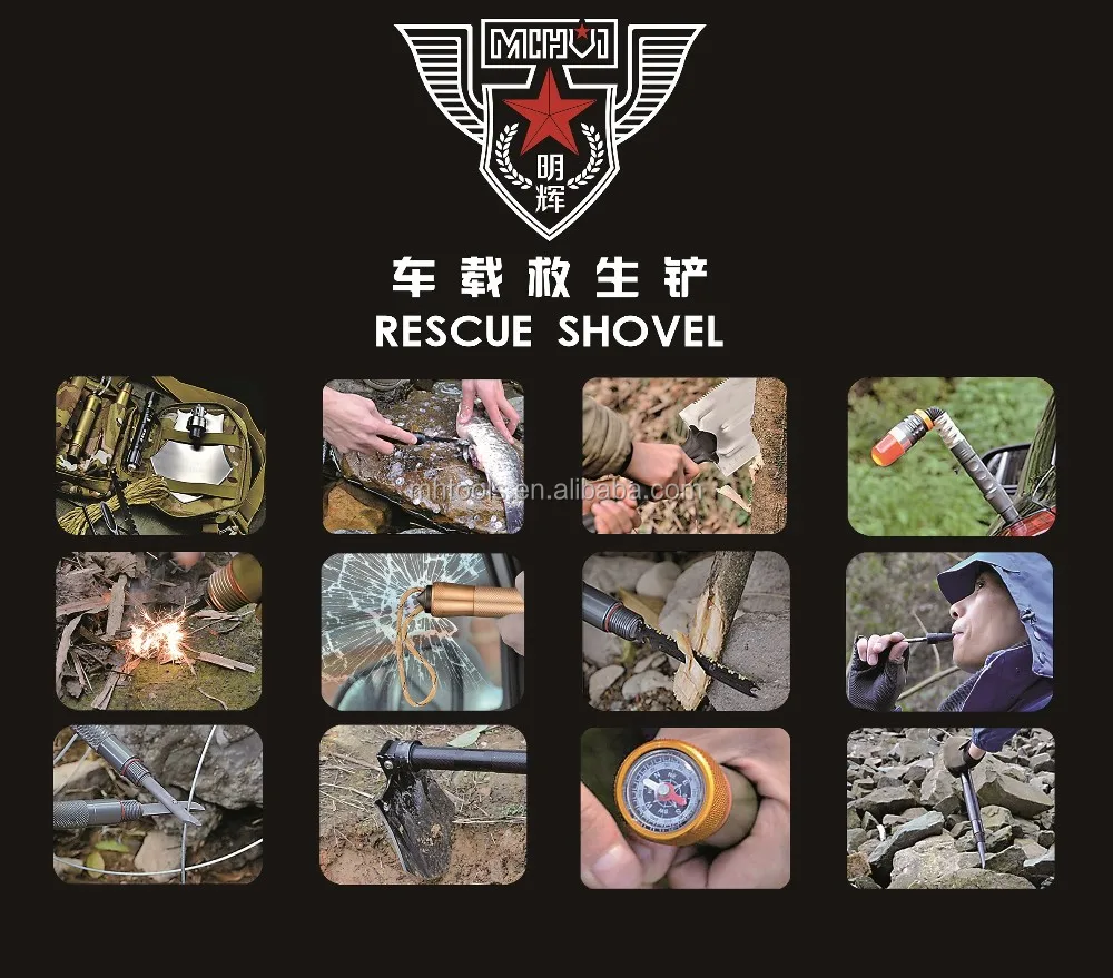 
Multiple Survival shovel set,tactical shovel for military 