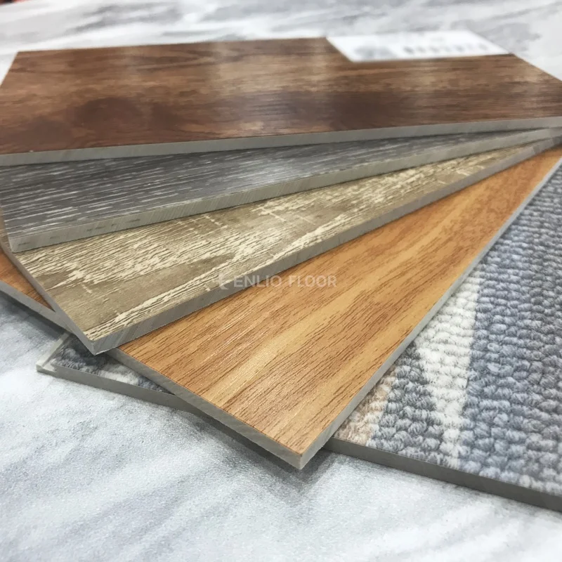ENLIO Manufacturer Moisture-proof Flooring Adhesive Brand New Material Engineering SPC Lock buckle Stone PVC Tiles