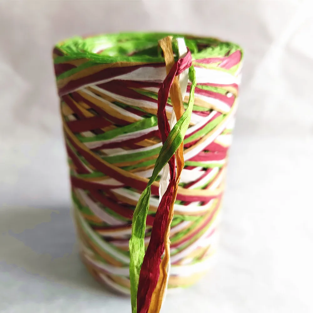 Set 4 Seagrass Placemat Handmade Paper Raffia Fringe Border Round Placemat High-quality Manufacture