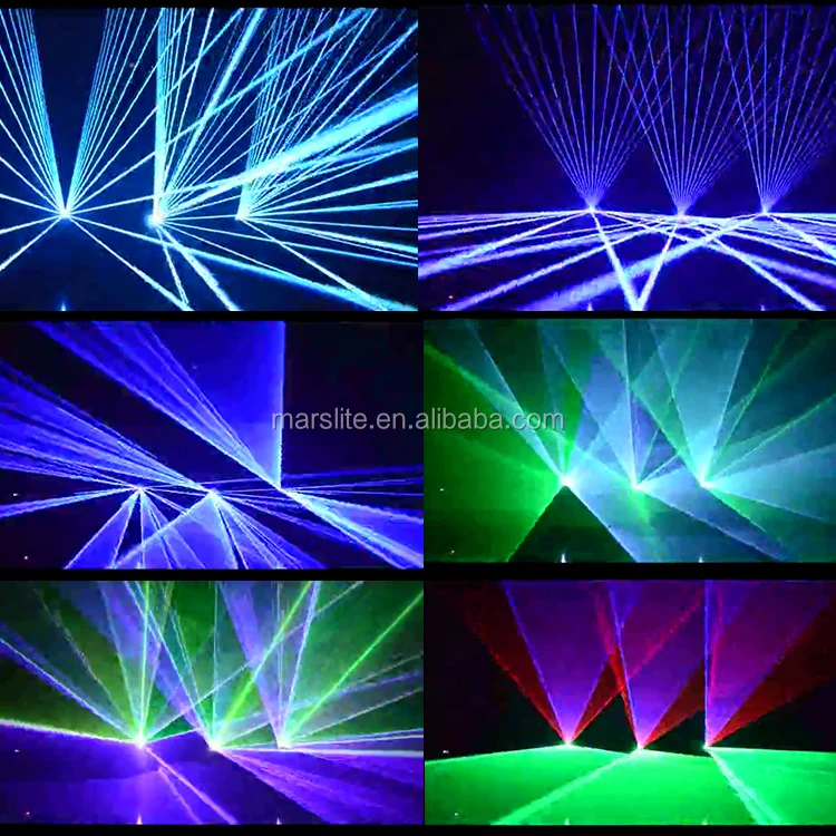  Лазерный шоу Профессиональный 3d лазерный проектор 3 Вт RGB лазер Анимация диско dj