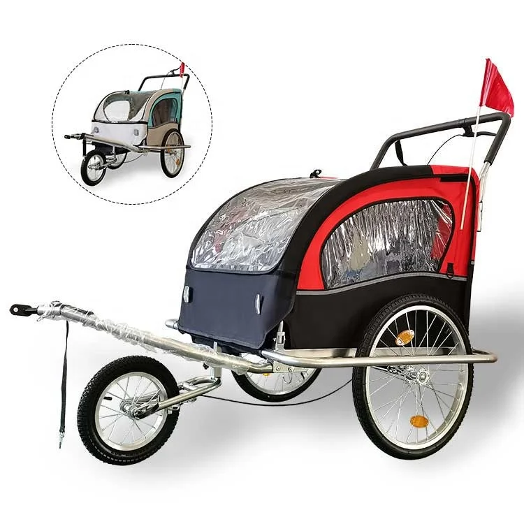 Foldable Dog Pet Bicycle Cycle Bike Cargo Trailer for Camping Pet Dog Luggage Carry Transport WIth Three Wheels