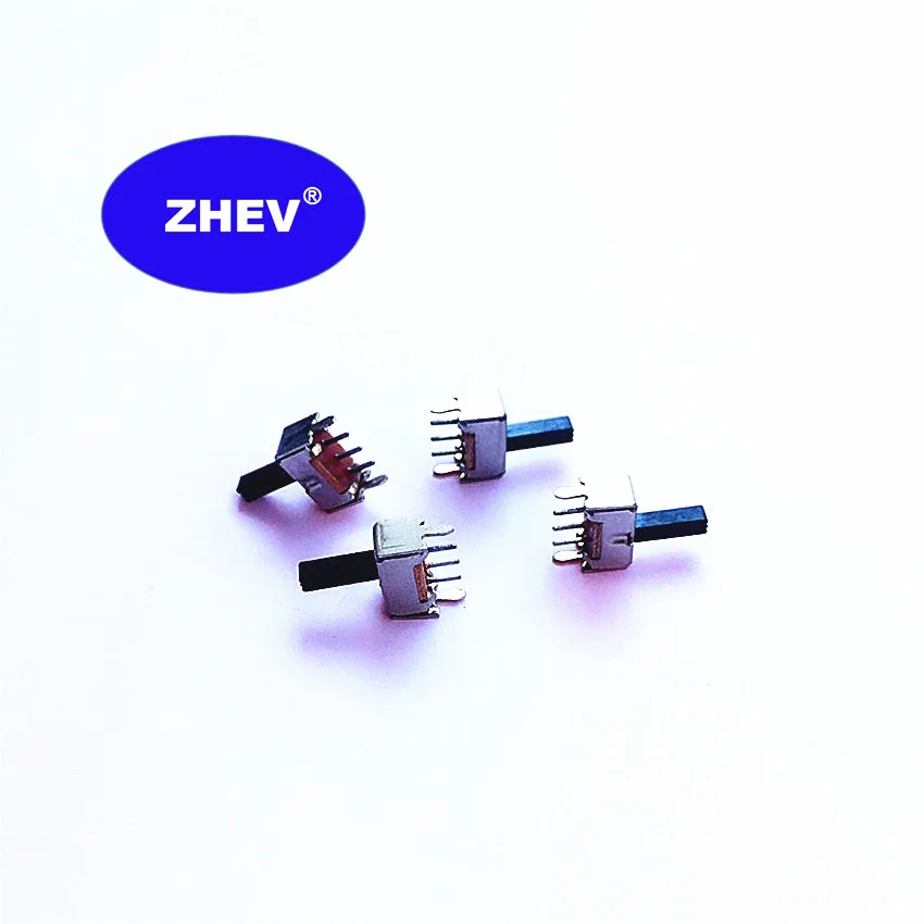SS-12D02 G7 Two Position Mini 7MM  Slide Switch With 1P2T Customize Button Height