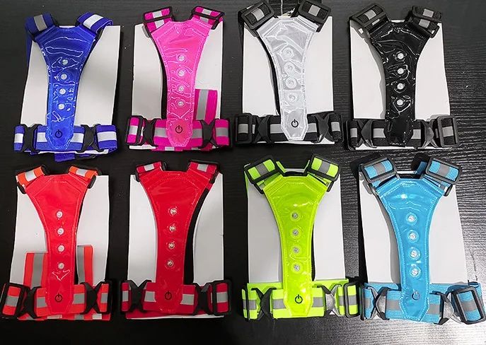 Outdoor Cycling High Elasticity Night Running Reflective Clothing Sports LED Light Reflective Vest