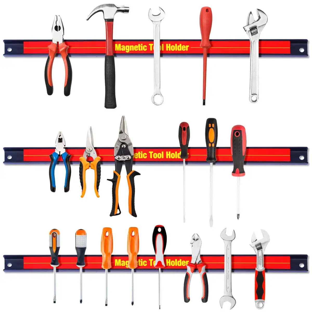 Magnetic Tool Holder Bar Industrial Hooks Heavy Duty Hanging Magnetic Tools Holder