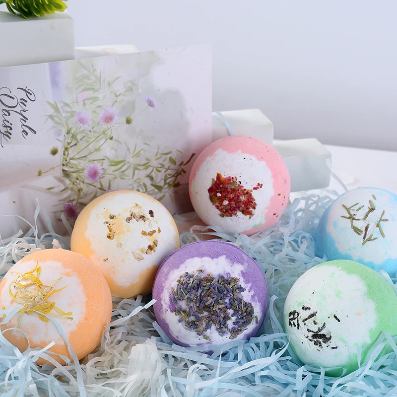 Private Label Natural Rich Bubble Bath Bombs Set 9x100g with Starfish for Softening Cutin Smooth and Tender Skin