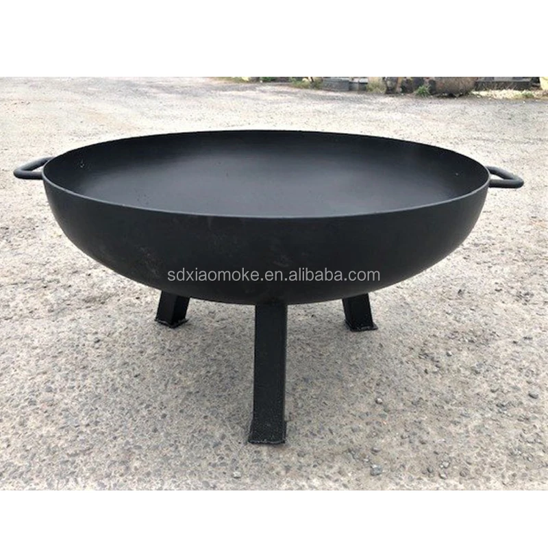 Стальной противопожарный стол из кортеновой стали черный порошкообразный готовый